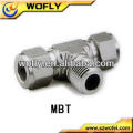 China Stainless Steel Plumbing Male Branch Tee Tube/Pipe Hydraulic Fittings
